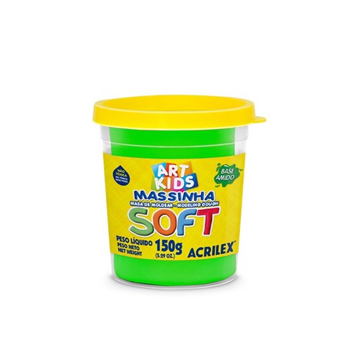 Massa de Modelar Soft Verde Acrilex 150g