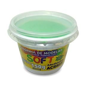 Massa de Modelar Verde Soft 150 Gramas Acrilex