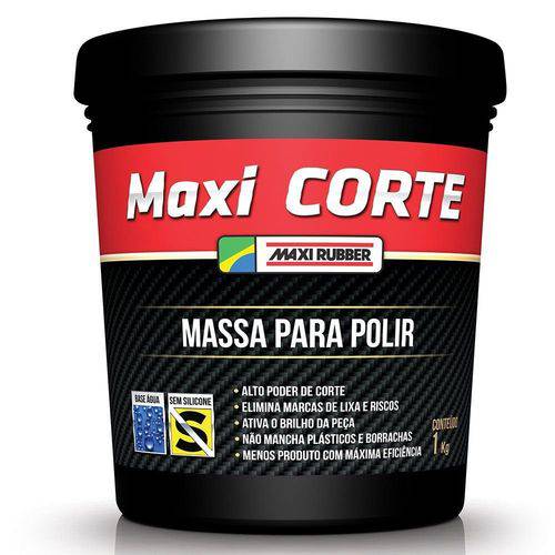 Massa de Polir 2 Maxi Corte 1kg Maxi Rubber