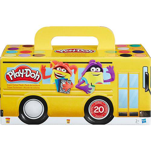 Massa Modelar Play-Doh Hasbro com 20 Potes Sortidos