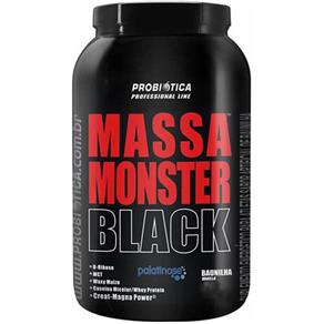 Massa Monster Black 1.5kg - Baunilha - BAUNILHA - 1,5 KG