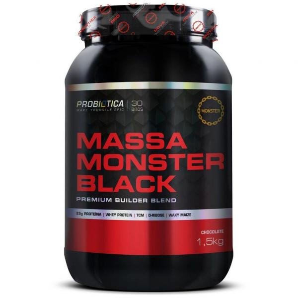 Massa Monster Black 1,5KG - Probiótica
