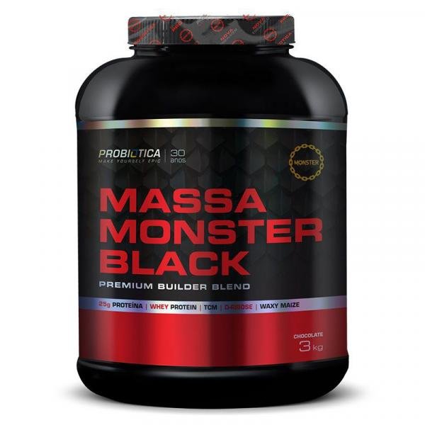 Massa Monster Black 3kg Probiótica