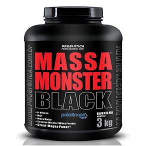 Massa Monster Black - Probiótica - Baunilha - 3 Kg