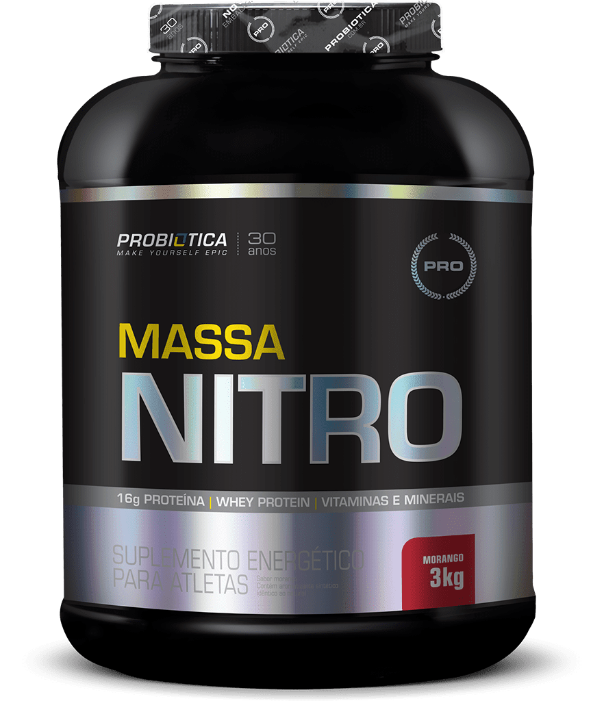 Massa Nitro 1,4Kg - Probiótica (MORANGO, 3KG)