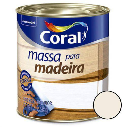 Massa para Madeira 1.5Kg - CORAL