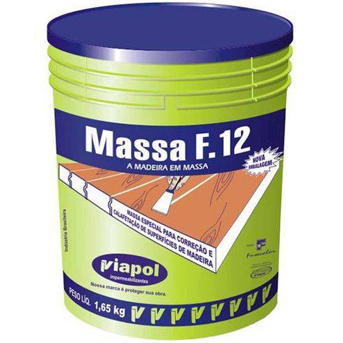 Massa para Madeira F12 1,65kg - Castanho