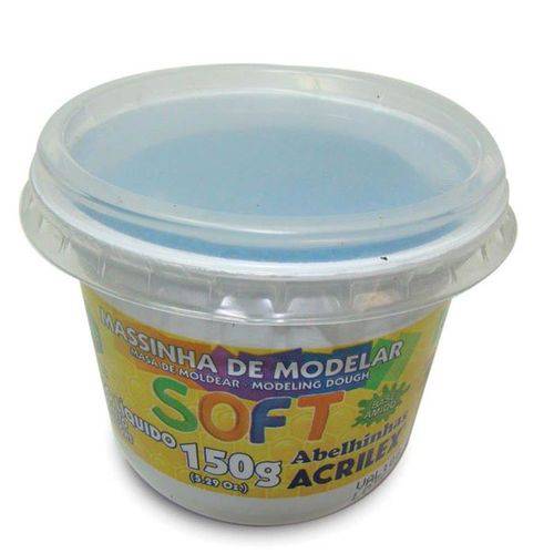 Massa para Modelar Soft 150g.azul Bs.amido Pote 073150109 - Acrilex