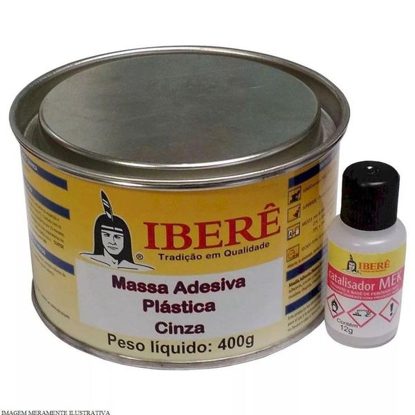 Massa Plastica Adesiva Cinza 400g - Iberê - Ibere