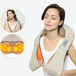 Massageador 3D Eletrico para Pescoço e Ombros com Cabo para Veiculo e Tomada Residencial Bivolte