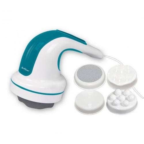 Massageador Techline Ms9000 - para Corpo Todo - Lixa para P-S - Disco Ondulado e Liso - Azul - 110v