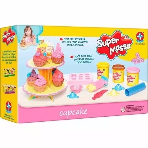 Massinha de Modelar Super Massa Cupcake Estrela