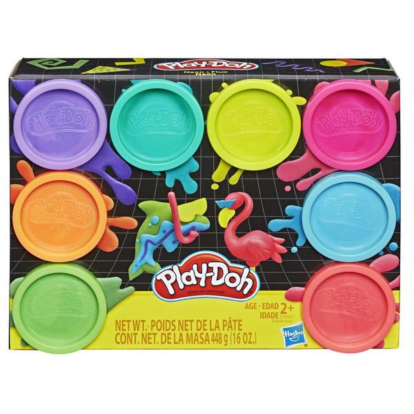 Massinha Play-Doh Kit com 8 Potes Neon - Hasbro