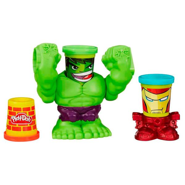 Massinha Play-Doh Marvel - Esmaga Hulk - Hasbro
