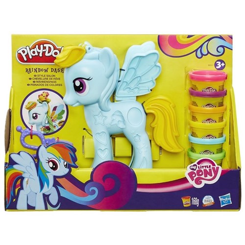 Massinha Play-Doh My Little Pony Ponei e Penteados Hasbro