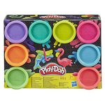 Massinha Play-doh Neon - Conjunto com 8 Potes - Hasbro
