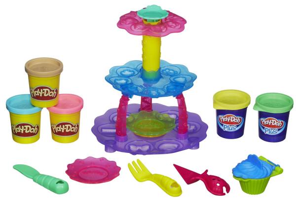 Tudo sobre 'Massinha Play-Doh Torre de Cupcakes - Hasbro com Acessórios'