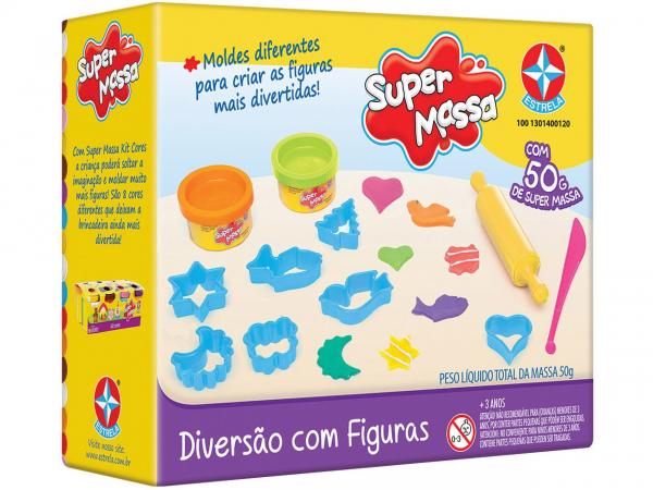 Massinha Super Massa Diversão com Figuras - Estrela com Acessórios