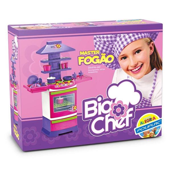 Master Fogão Infantil Big Chef com Acessórios 5566 Poliplac
