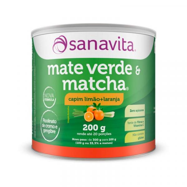 Mate Verde e Matcha - 200 Gramas - Sanavita