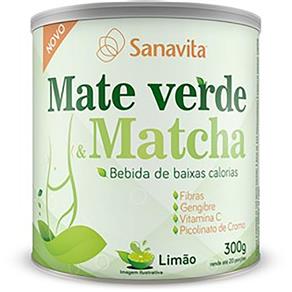 Mate Verde e Matcha 300G - Sanavita - Limao
