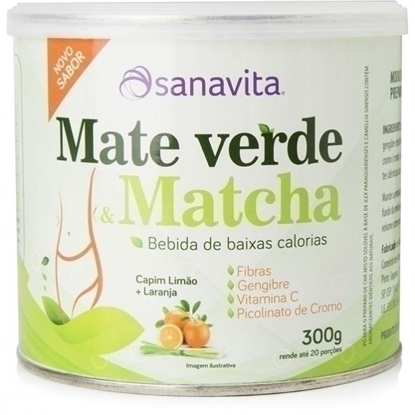 Mate Verde e Matcha Capim Limão e Laranja - Sanavita