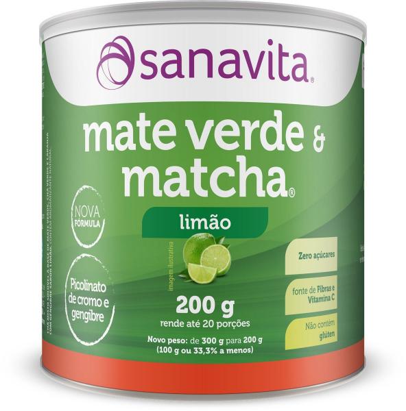 Mate Verde e Matcha Limão 200g - Sanavita