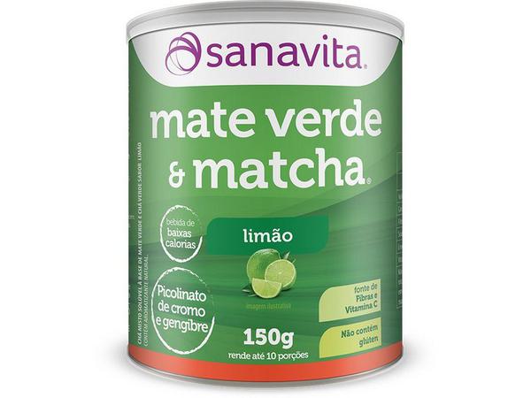 Mate Verde e Matcha Sanavita Limão 150g