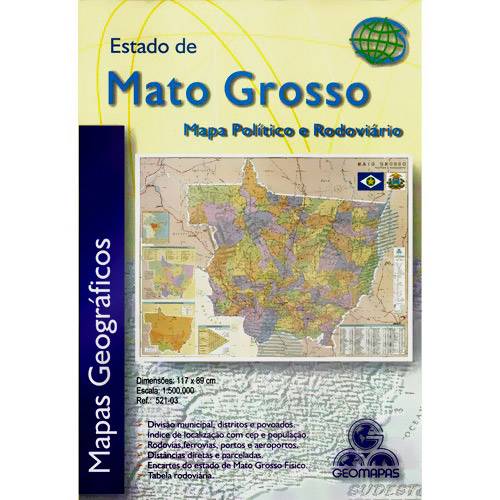 Mato Grosso Politico E Rodoviario Geomapas 1  