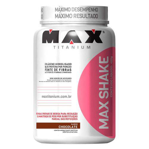 Max Shake - Solúvel - Chocolate - 400g - Max Titanium
