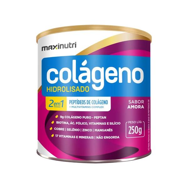 Maxinutri Colágeno Hidrolisado 2em1 Amora 250g