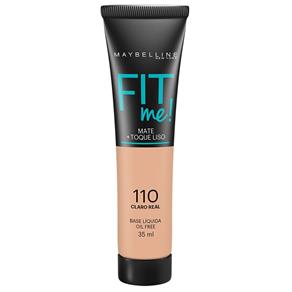 Base Líquida Maybelline Fit Me! Oil Free 110 Claro Real 35ml