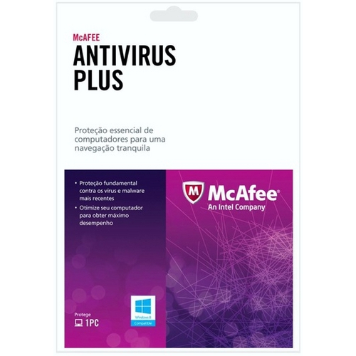 Mcafee Antivirus Plus 2015 - Licença por 1 Ano - 1 Pc - Cartão de Ativação