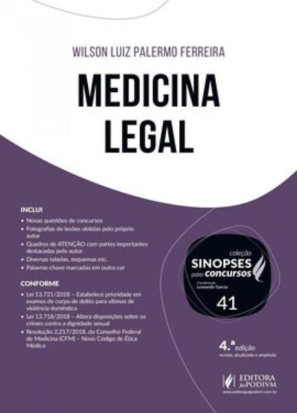 Medicina Legal - Sinopses para Concursos - Vol. 41 - Juspodivm