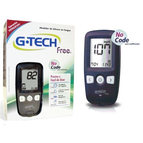 Medidor de Glicose Free (no Code) G-tech