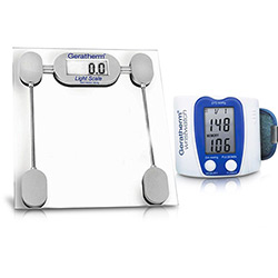 Medidor de Pressão de Pulso Wristwatch + Balança Digital Light Scale - Geratherm