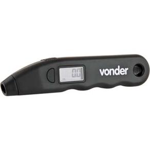Medidor de Pressão Digital P/ Pneus Vonder CD-400 C/ Visor em LCD e 4 Sistemas de Unidade - Preto