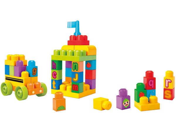 Mega Bloks First Blocks - Trem 123 50 Peças - Mattel
