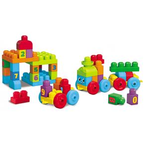 Mega Bloks First Builders Trem de Aprendizado 123 - Mattel
