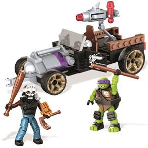 Mega Bloks Mattel as Tartarugas Ninja - Carro de Corrida Tartaruga - Donatello