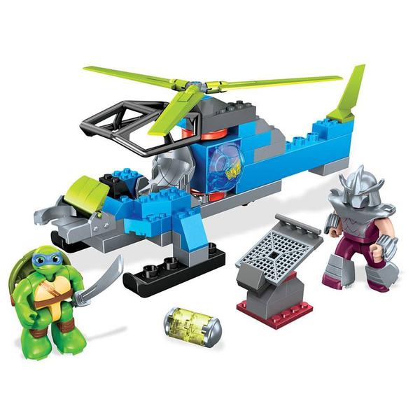 Mega Bloks - Tartarugas Ninja - Helicóptero - Mattel