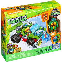 Tudo sobre 'Mega Bloks Tartarugas Ninja JR Ninja Buggy - Leonardo - Mattel'