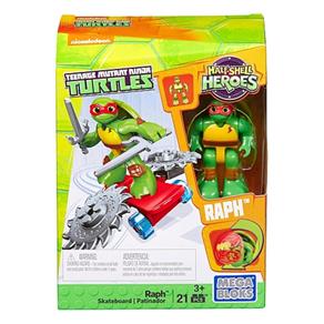 Mega Bloks Tartarugas Ninja Raphael com Skate - Mattel