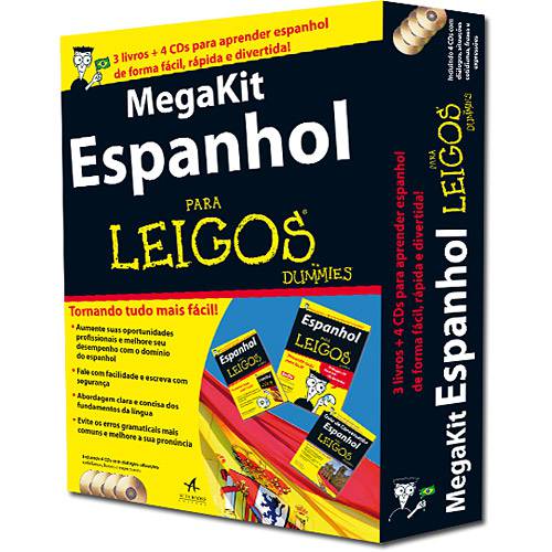 Tudo sobre 'Mega Kit Espanhol para Leigos: (3 Livros + 4 CDs)'