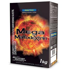 Mega Maltodextrin Probiótica - 1kg - Morango Silvestre
