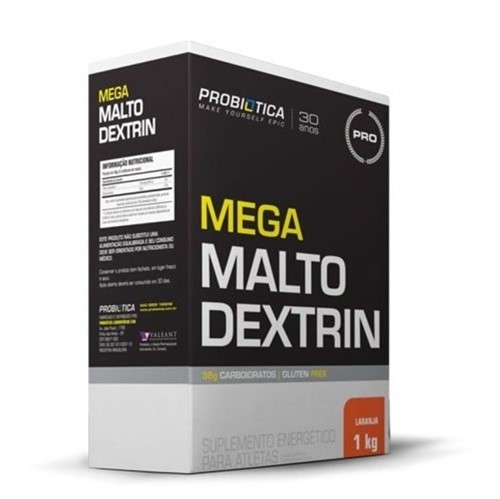 Mega Maltodextrina 1Kg Laranja - Probiótica