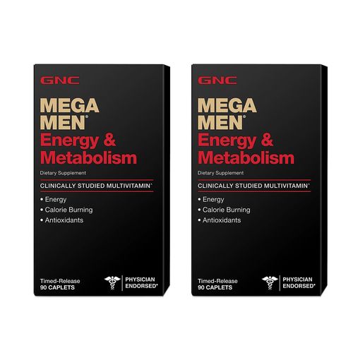 Mega Men Energy & Metabolism Multivitamínico 1600 Iu Vitamina D3 Gnc - 180 Cápsulas