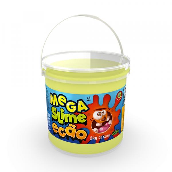 Mega Pote de Slime Ecão - 2Kg - Amarelo - DTC