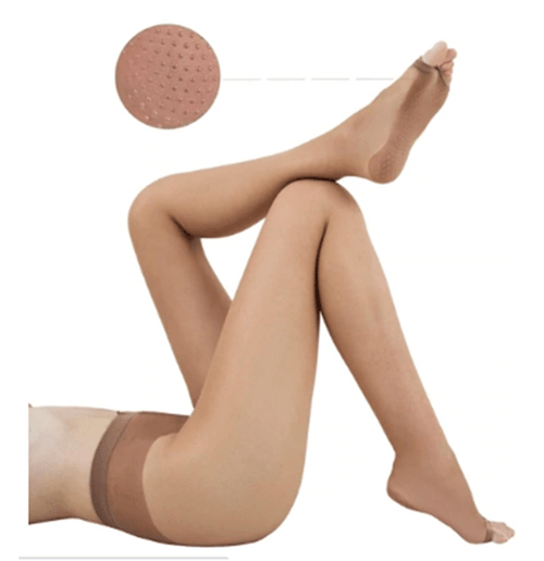 Meia Calça Descalça Antiderrapante Lupo (Natural, G)