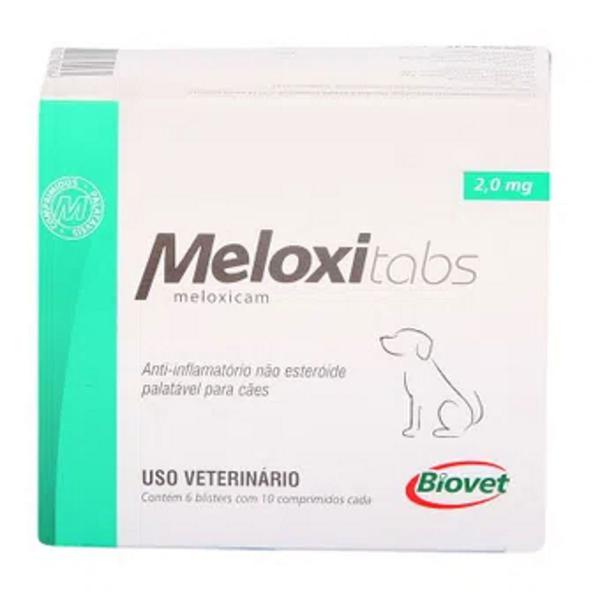 Meloxitabs Biovet Hospitalar 2,0mg Display C/ 60 Comprimidos